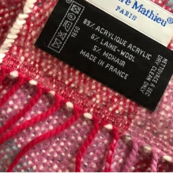 Victoire Mathieu /Paris France woven scarf - Picture 2 of 3